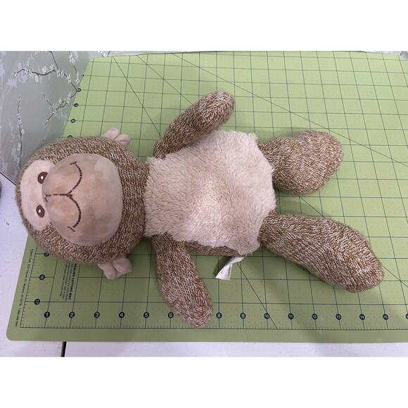 Spark Create Imagine Monkey Plush Rattle Brown Knit Fuzzy Belly Walmart 14in Toy - Picture 9 of 10